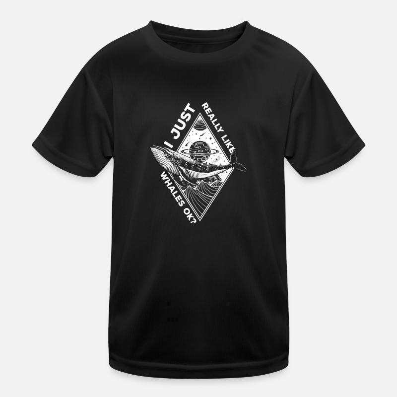 Baleine Océan Créatures de la mer Vacances T-shirt sport Enfant