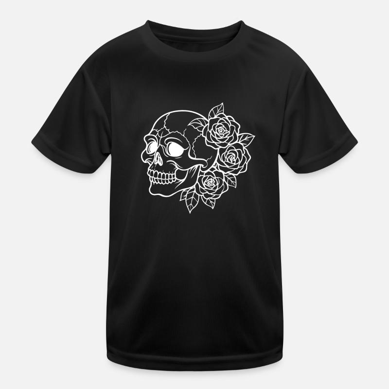 Flower Skull - Beauty in Transition Kids Functional T-Shirt