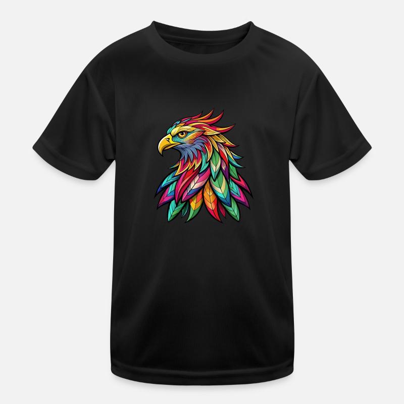 Colorful Eagle Kids Functional T-Shirt