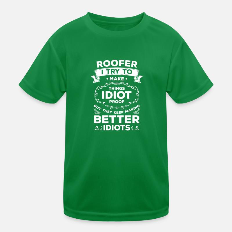Carpenter Roofing Craft Leyendecker Kids Functional T-Shirt