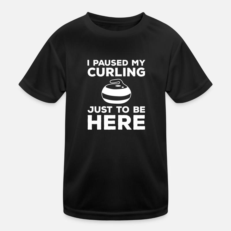 Curler Eis Wischer Schnee Kinder Funktions-T-Shirt