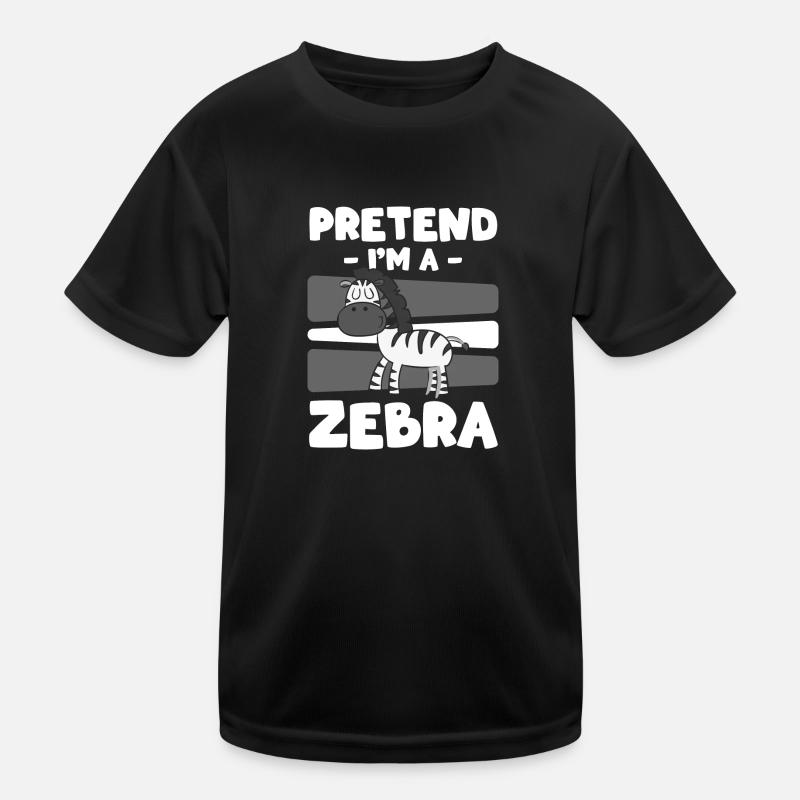 Safari Stripe Fur Grevy's Zebra Kids Functional T-Shirt