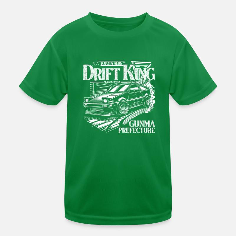 Initial D AE86 Drift King Akina Mountain Kids Functional T-Shirt