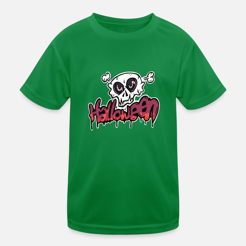 Crâne effrayant pour Halloween T-shirt sport Enfant