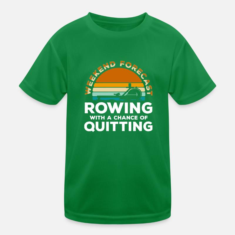 rowing machine weight training rowing resistance Kids Functional T-Shirt