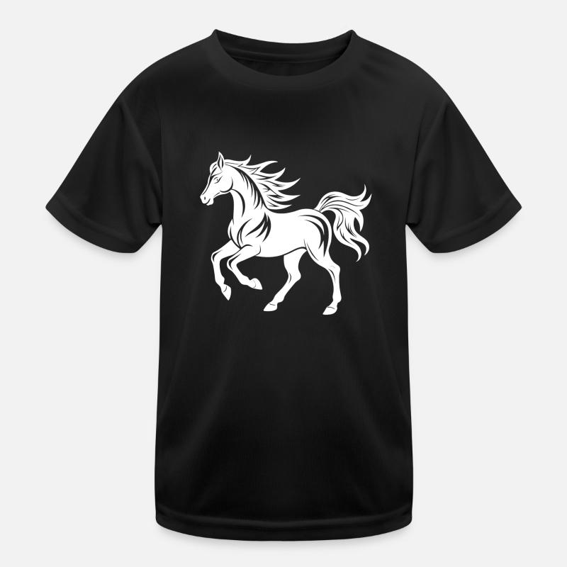Silhouette de cheval élégante T-shirt sport Enfant