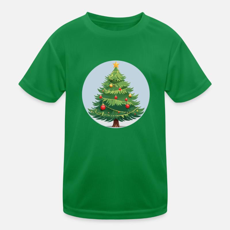 Arbre de Noël T-shirt sport Enfant