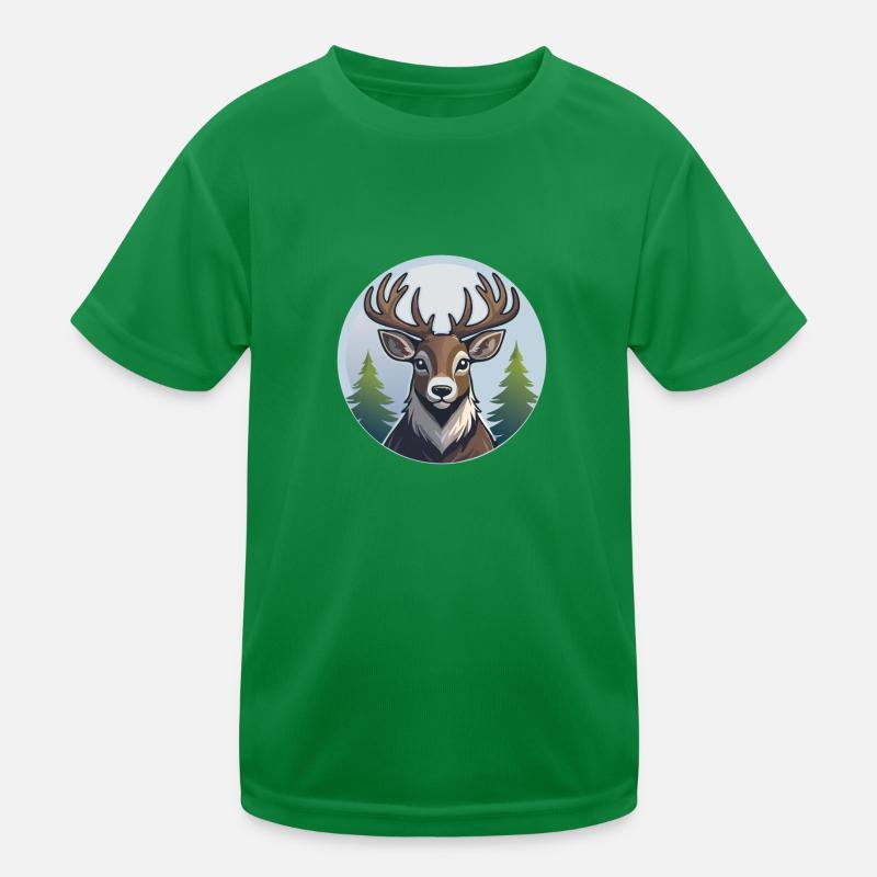 Rentier Kinder Funktions-T-Shirt