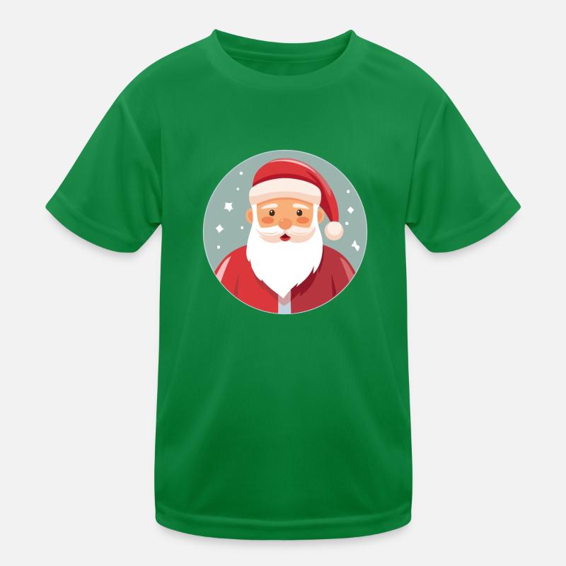 Weihnachtsmann Kinder Funktions-T-Shirt