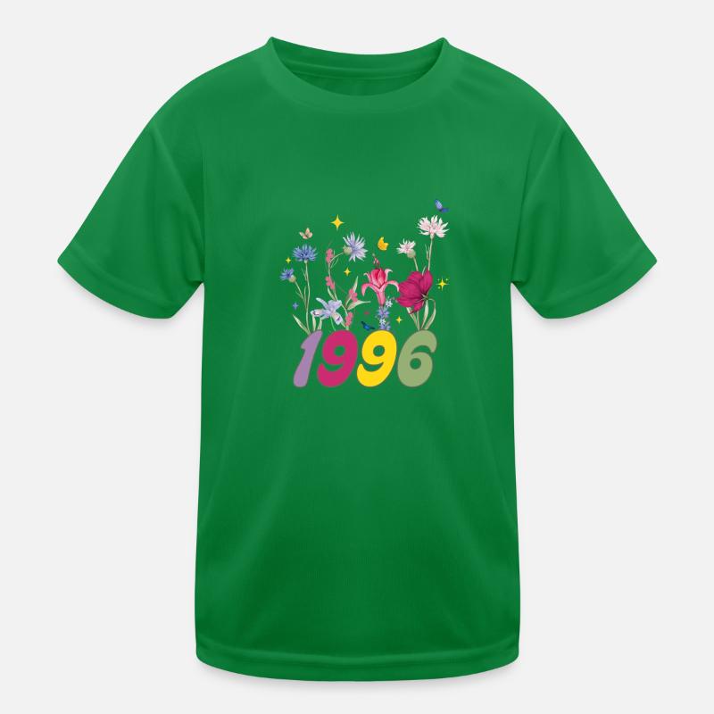 Année de naissance 1996 fleurs sauvages T-shirt sport Enfant