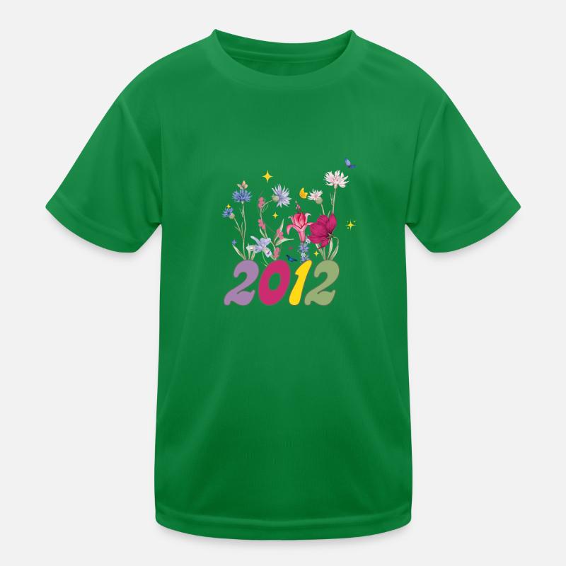 Année de naissance 2012 fleurs sauvages T-shirt sport Enfant