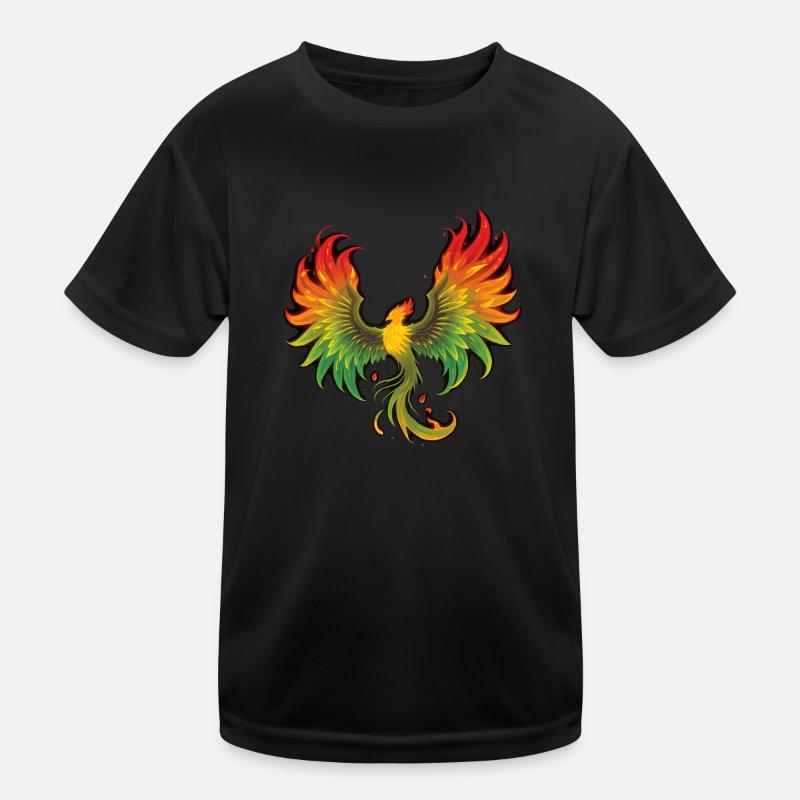 Cool colorful phoenix Kids Functional T-Shirt