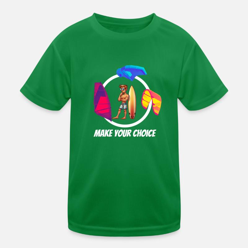 Make your choice wind kite wing transparent T-shirt sport Enfant