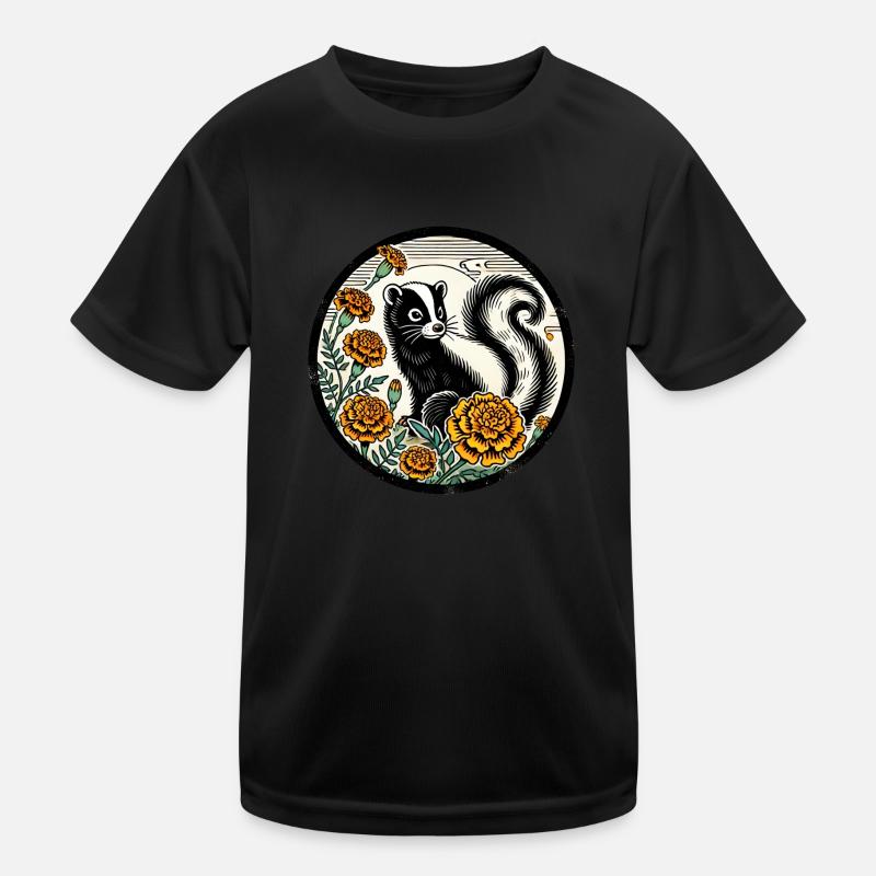 Stinktier Kinder Funktions-T-Shirt