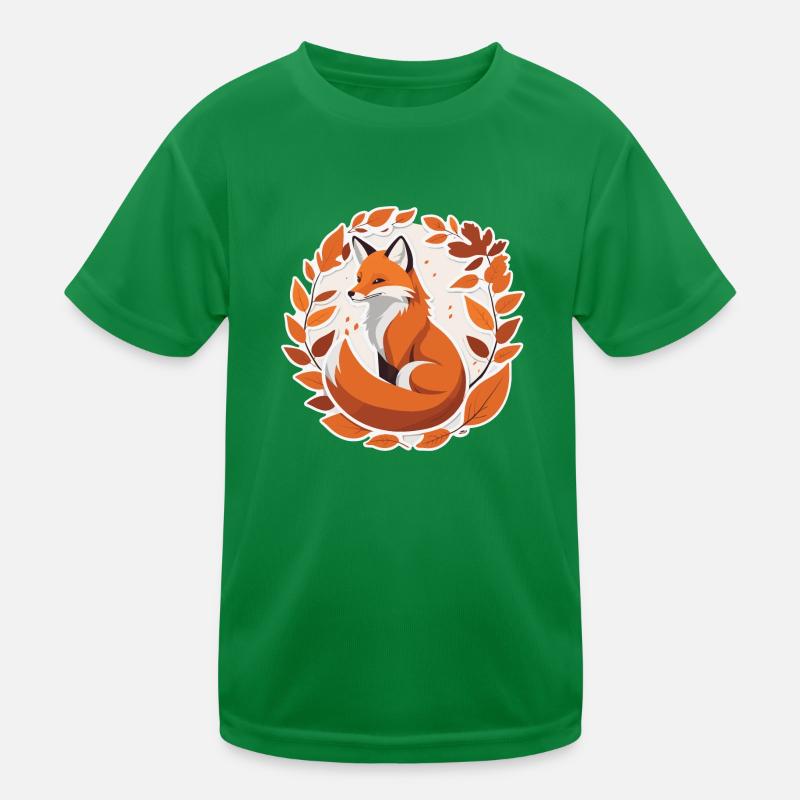 Fuchs im Herbst #2 Kinder Funktions-T-Shirt