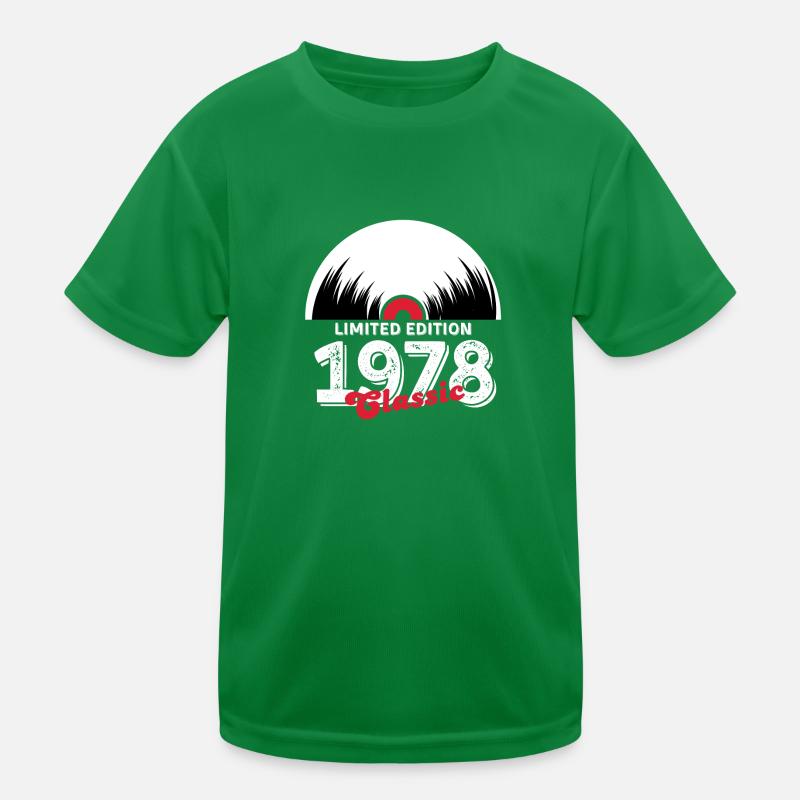 Limitierte Auflage 1978 Klassisches Vinyl Kinder Funktions-T-Shirt