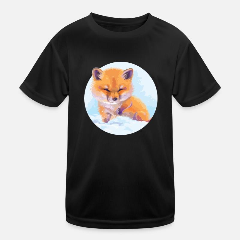 Fox - Kids Functional T-Shirt - black