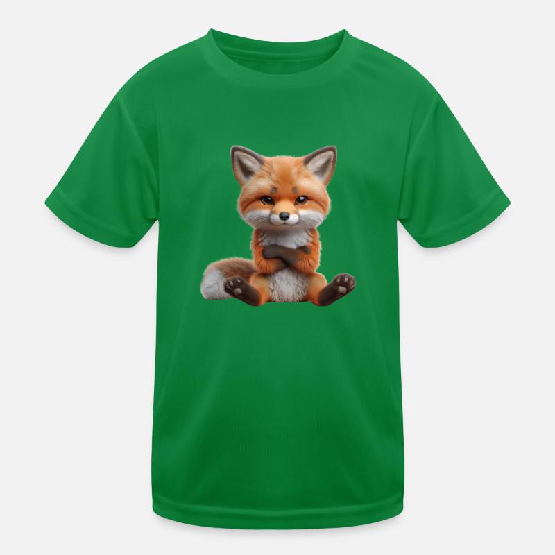 Fuchs grimmig 1 Kinder Funktions-T-Shirt