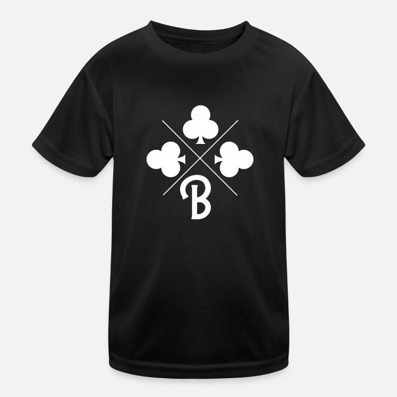 Letter b lucky clover Kids Functional T-Shirt