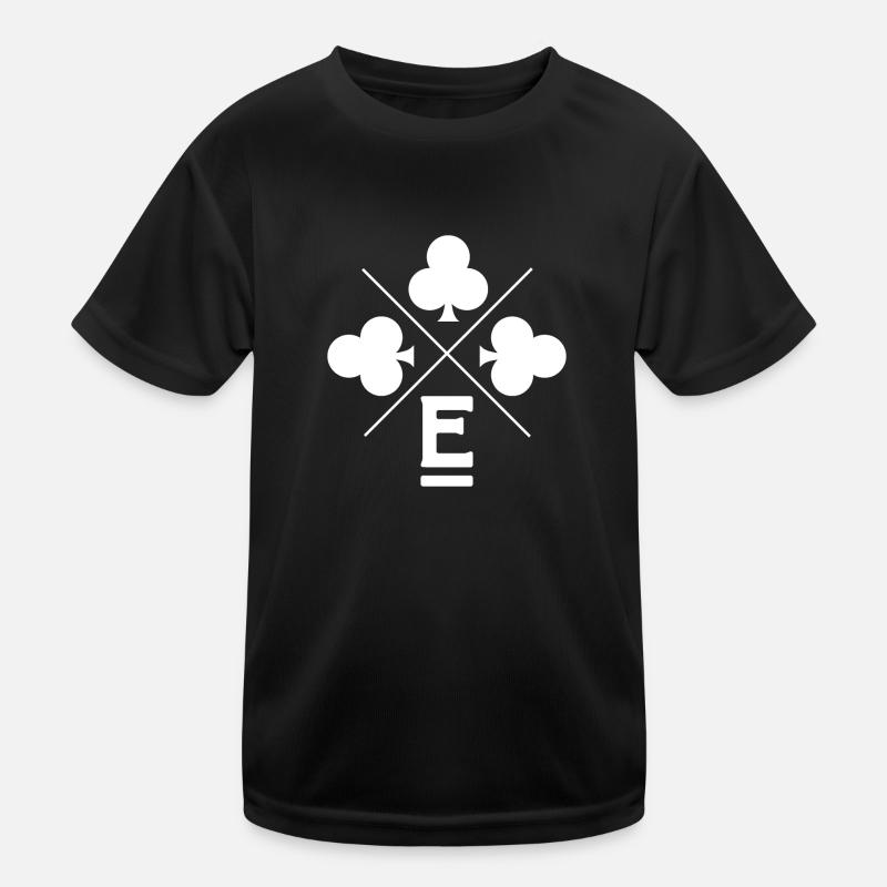 Letter e lucky clover Kids Functional T-Shirt