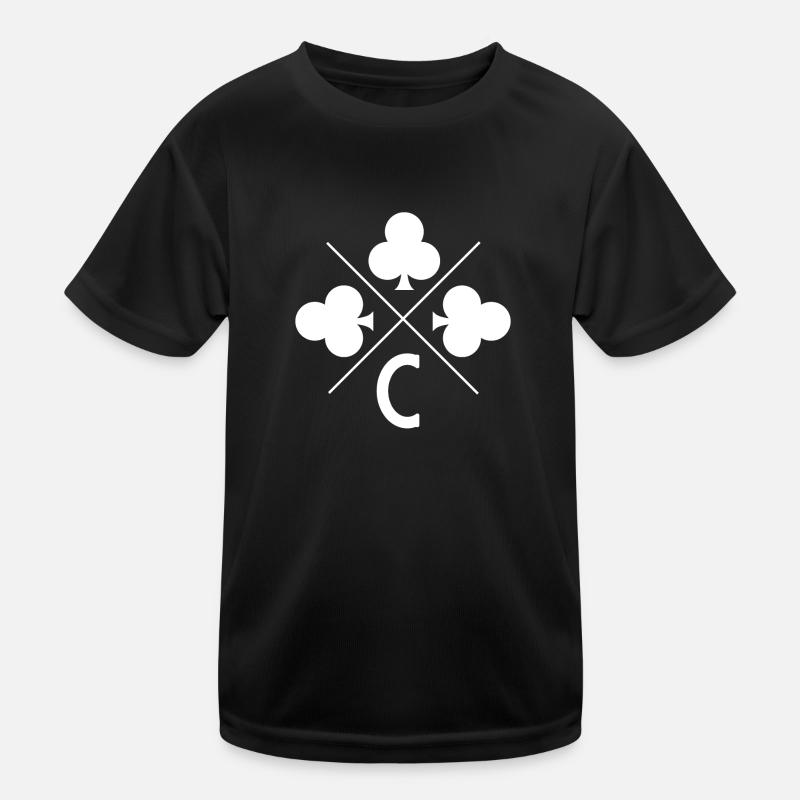 Letter c lucky clover Kids Functional T-Shirt