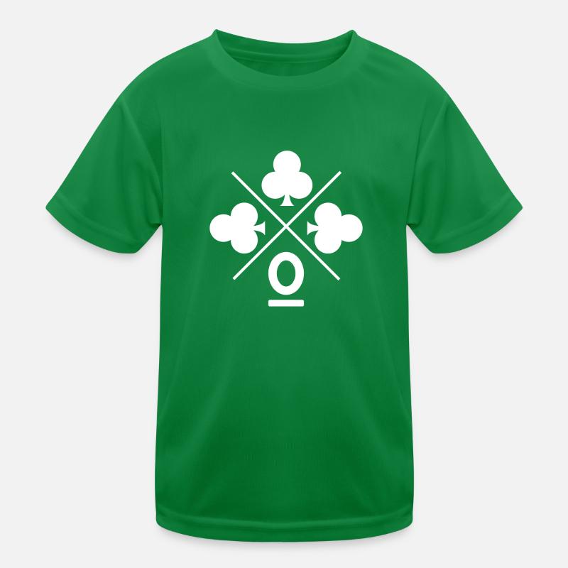 Lettre o trèfle porte bonheur T-shirt sport Enfant