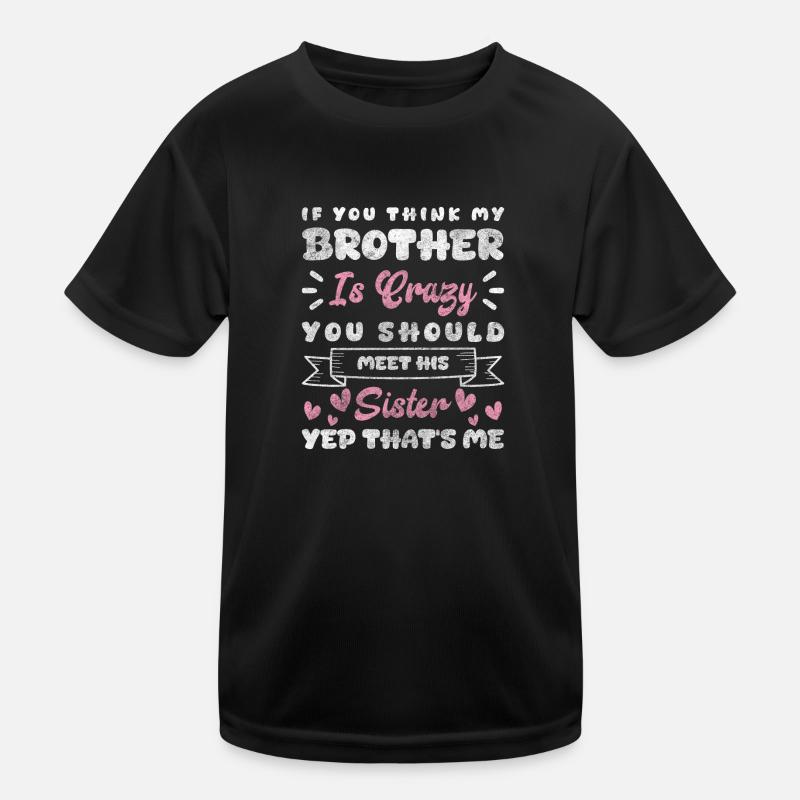 Geschwisterliebe Nachwuchs Aufpassen Kinder Kinder Funktions-T-Shirt