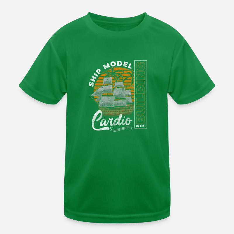 Modellschiff Kapitän Boote Schifffahrt Kinder Funktions-T-Shirt