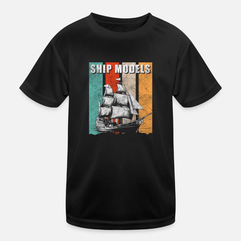 Maquette de bateau Constructeur RC Skipper de navire T-shirt sport Enfant