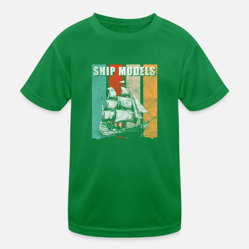 Maquette de bateau Constructeur RC Skipper de navire T-shirt sport Enfant