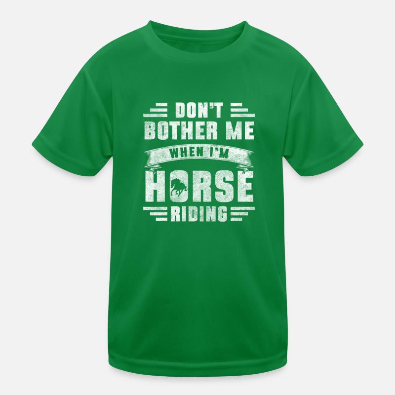 Cheval équitation loisir fer à cheval T-shirt sport Enfant