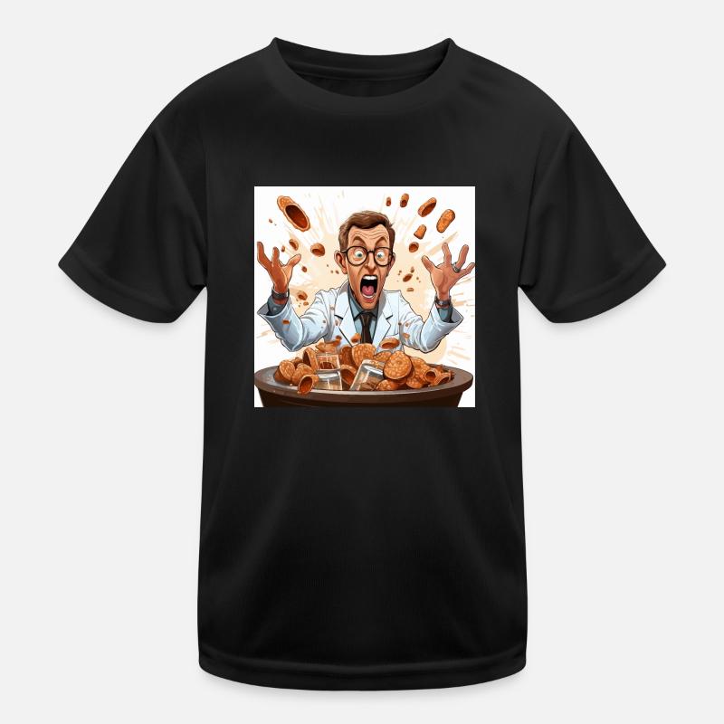 The Caffeine Mad Scientist Kids Functional T-Shirt