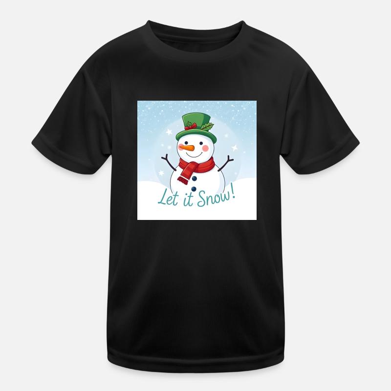 Let it Snow Kinder Funktions-T-Shirt