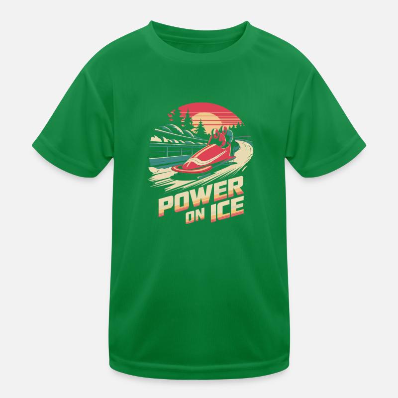 Puissance sur l’équipe de bobsleigh T-shirt sport Enfant