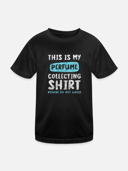 Parfüm Beauty Körperpflege Scent - Kinder Funktions-T-Shirt - Schwarz - Vorne