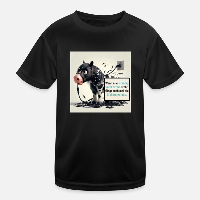 Donner unter Strom Kinder Funktions-T-Shirt