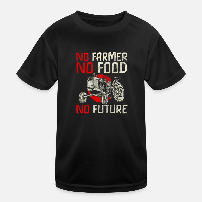 Bauer Feld Trecker Felder Kinder Funktions-T-Shirt