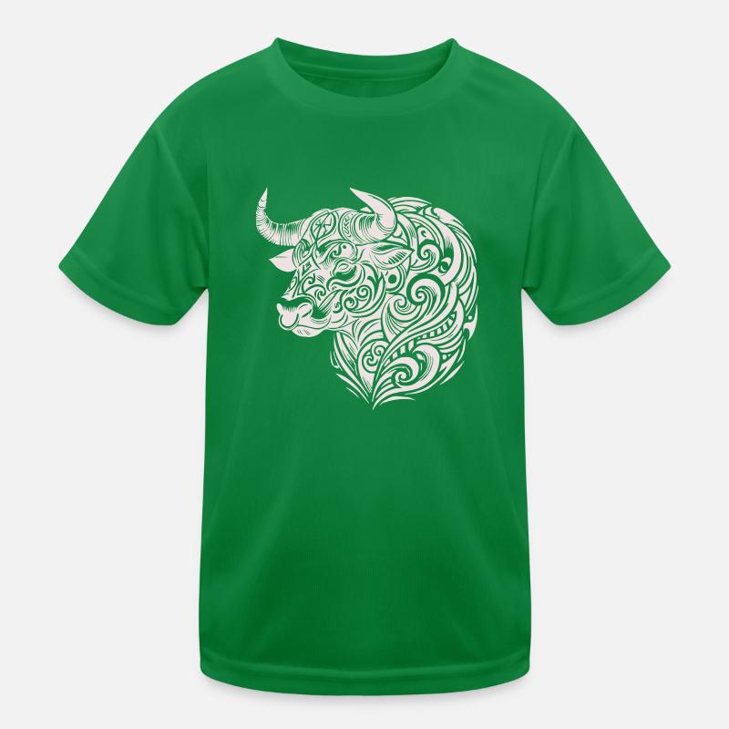 Taurus Tribal Kids Functional T-Shirt