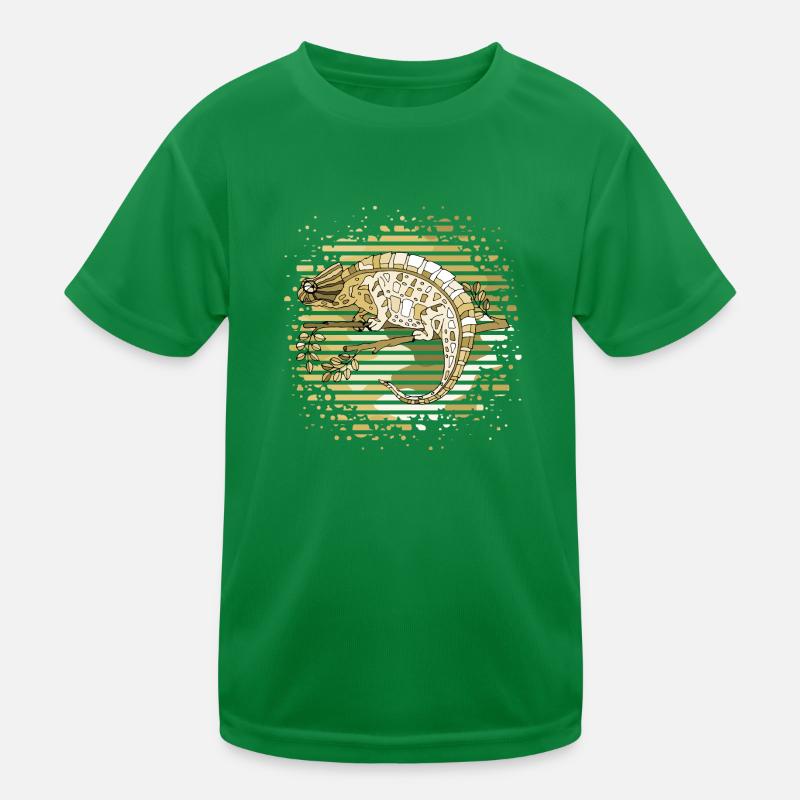 Chamäleon Kinder Funktions-T-Shirt