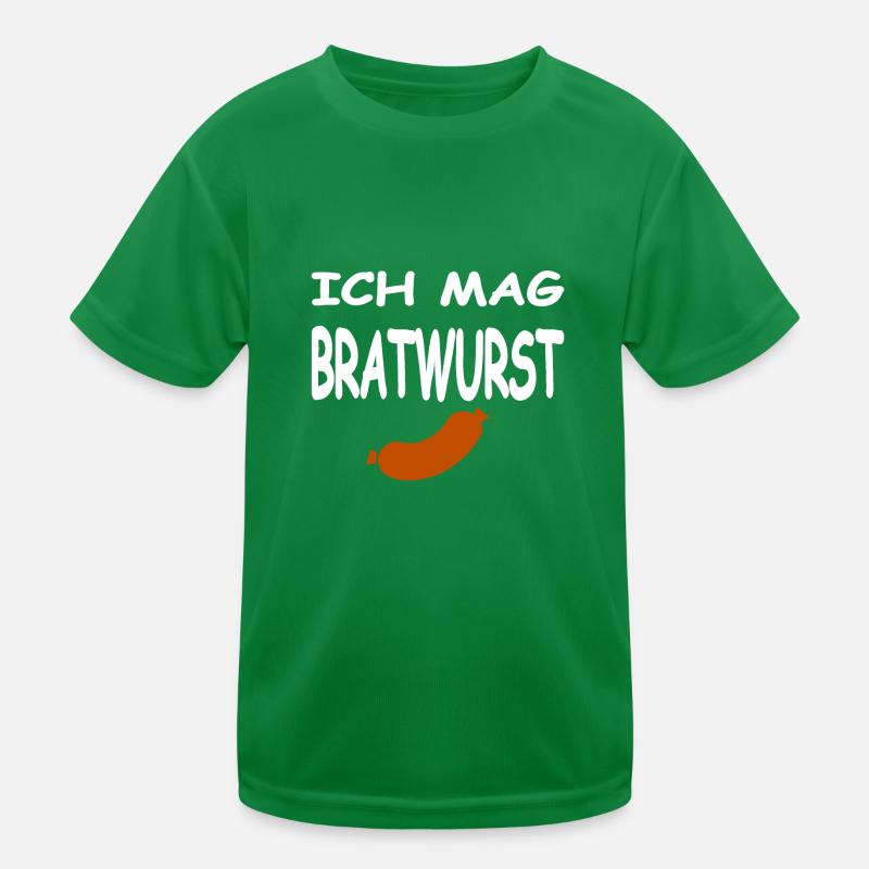 Bratwurst Kinder Funktions-T-Shirt