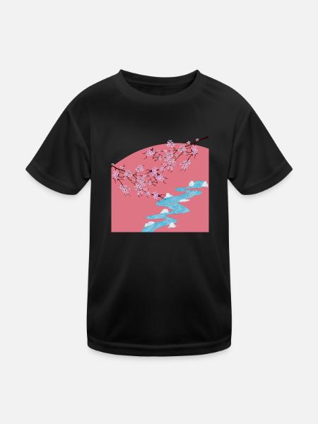 Sakura - Kids Functional T-Shirt - black
