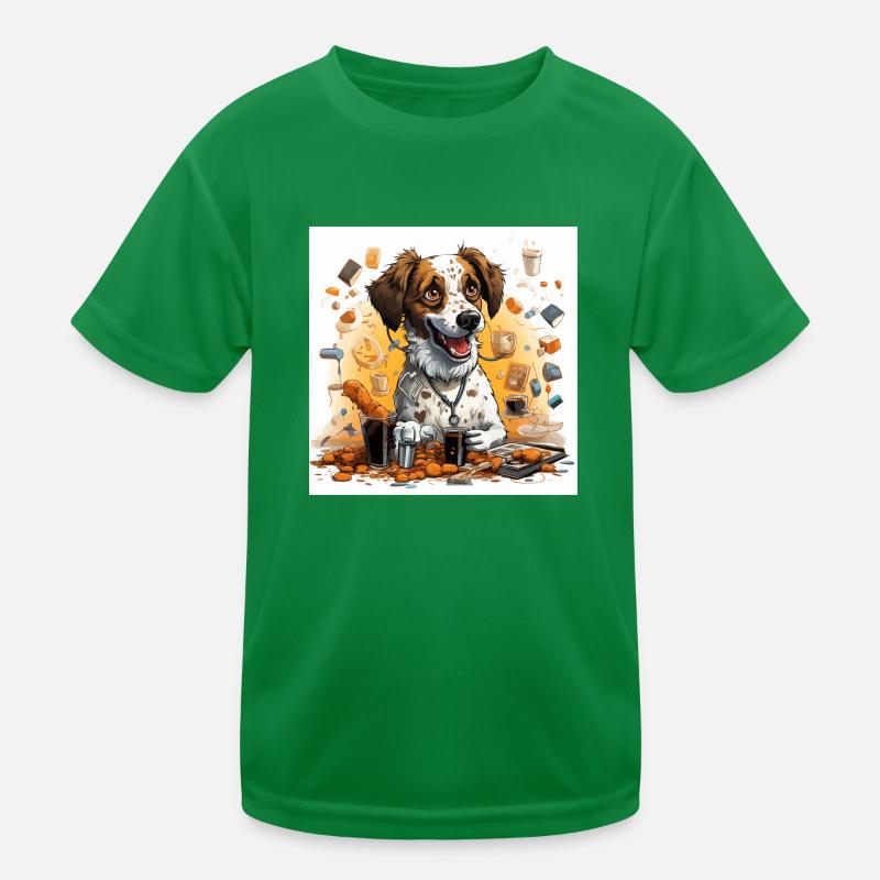 The Caffeinated Scientist Kids Functional T-Shirt