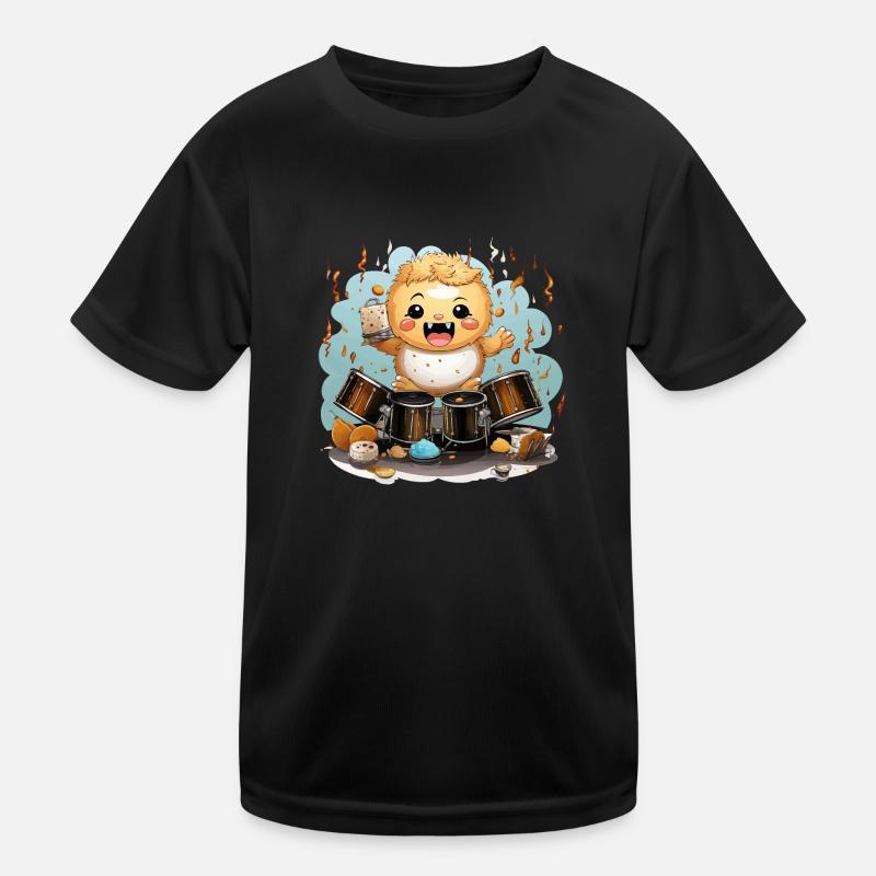 Der stachelige Perkussionist Kinder Funktions-T-Shirt
