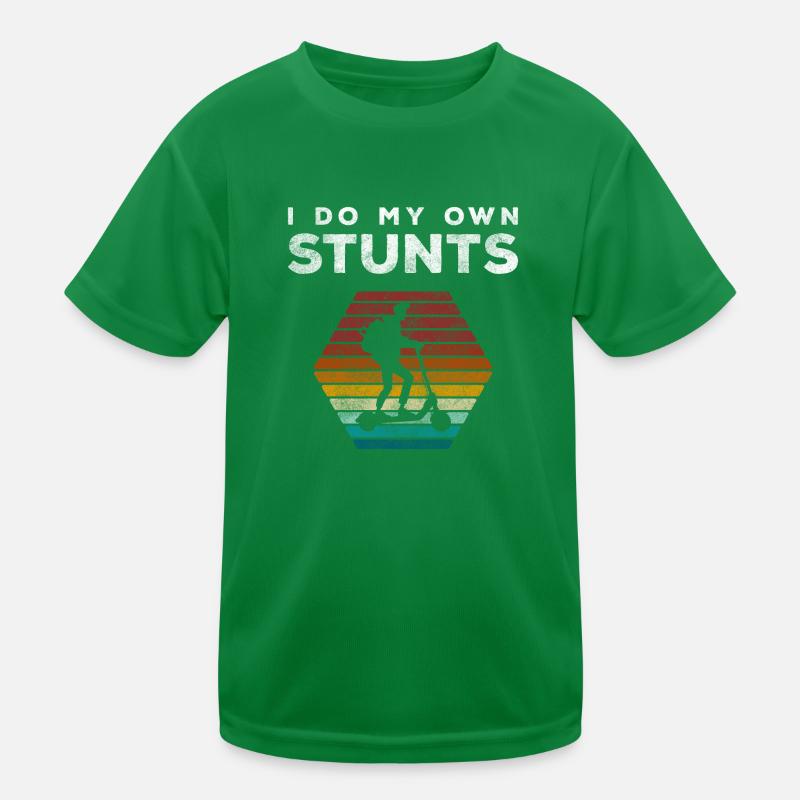 Rollerfahrer Stadt Stromer Speed Kinder Funktions-T-Shirt