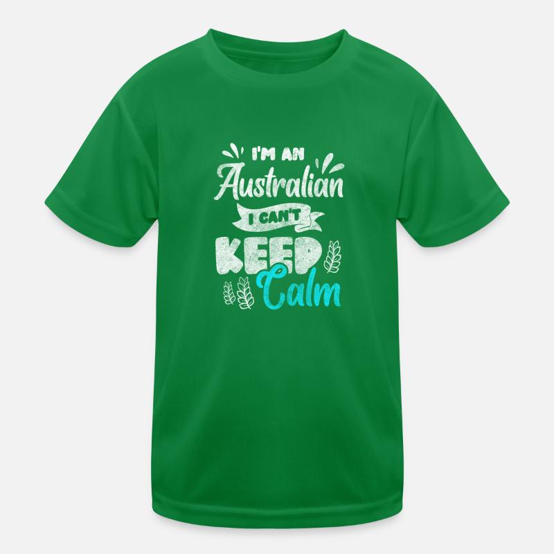 Australia Vacation Aussie Ready for Vacation Kids Functional T-Shirt