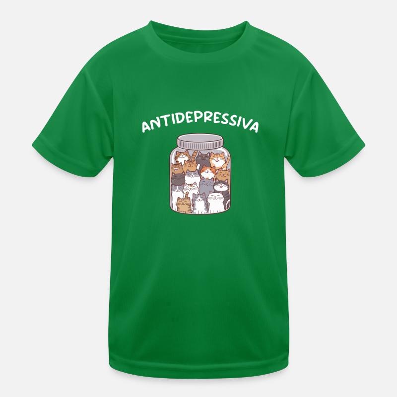 Antidepressiva Katzen Geschenk Katzenbesitzer Kinder Funktions-T-Shirt