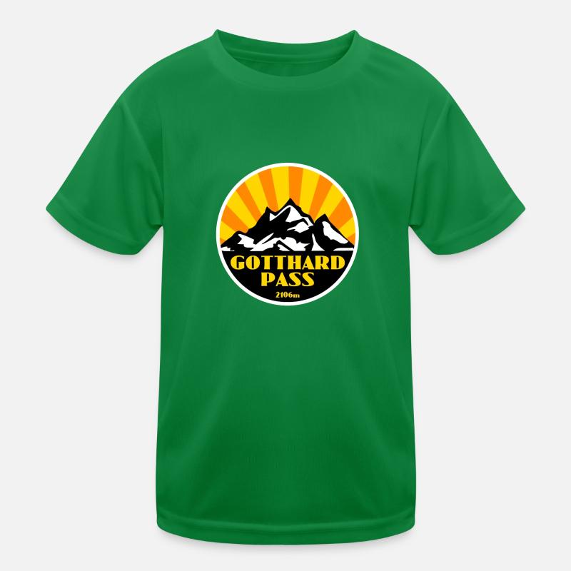 Gotthard Pass Kids Functional T-Shirt