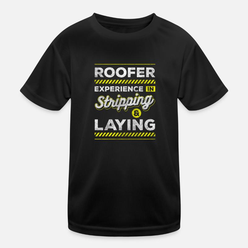 Zimmermann Dächer Hausbauer Hammer Kinder Funktions-T-Shirt