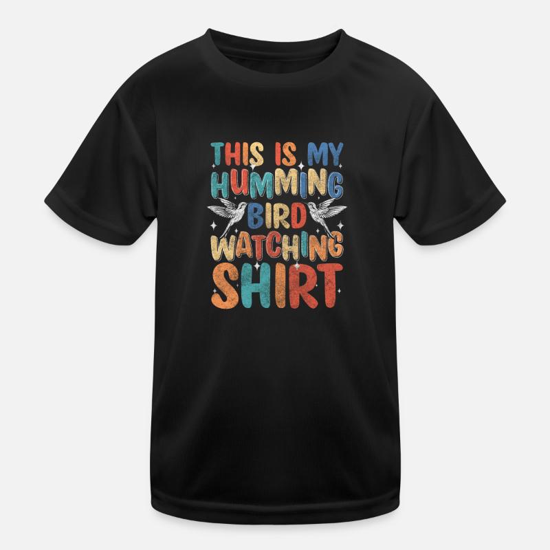hummingbirds animals spring Kids Functional T-Shirt