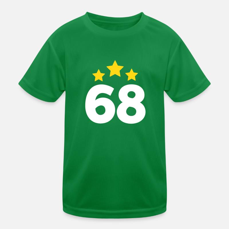 68 Years Star - 68th Anniversary Gift Kids Functional T-Shirt